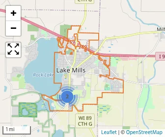 Area schools map